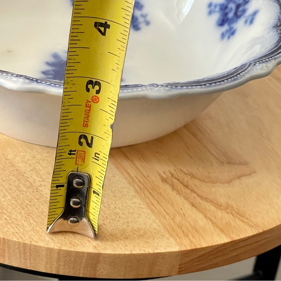 Astoria Flow Blue Veggie Serving Bowl New Wharf Pottery Vintage Antique England - Picture 3 of 13